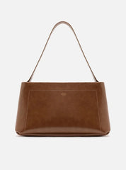 BOLSA SHOULDER MARROM GRANDE DETALHE COSTURA A 50011 1013 0005 AREZZO