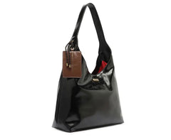 BOLSA SHOPPING GRANDE BOHO PORTA CARTÃO PRETA C 50012 1980 0001 ANACAPRI