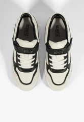 TÊNIS COURO BRANCO E PRETO VELCRO S 20672 0071 0002 SCHUTZ