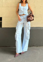 Colete Feminina ALCANCE ref. COLETE JEANS - VintedoisK