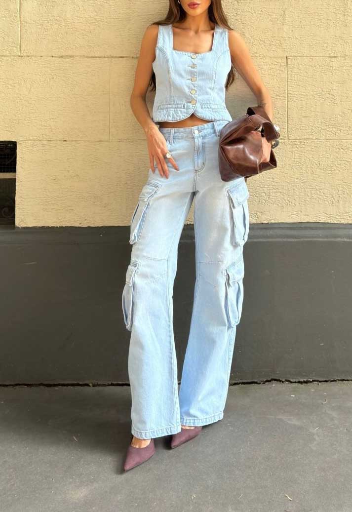 Colete Feminina ALCANCE ref. COLETE JEANS - VintedoisK