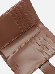 CARTEIRA MARROM PEQUENA BOLSO BOTÃO A 40011 0277 0006 AREZZO
