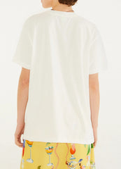 BLUSA T-SHIRT MEDIA CORDAS E AVES 357723 FAM RIO