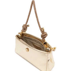 BOLSA TIRACOLO PEQUENA ALÇA STRASS DOURADA C 50016 0559 0006 ANACAPRI