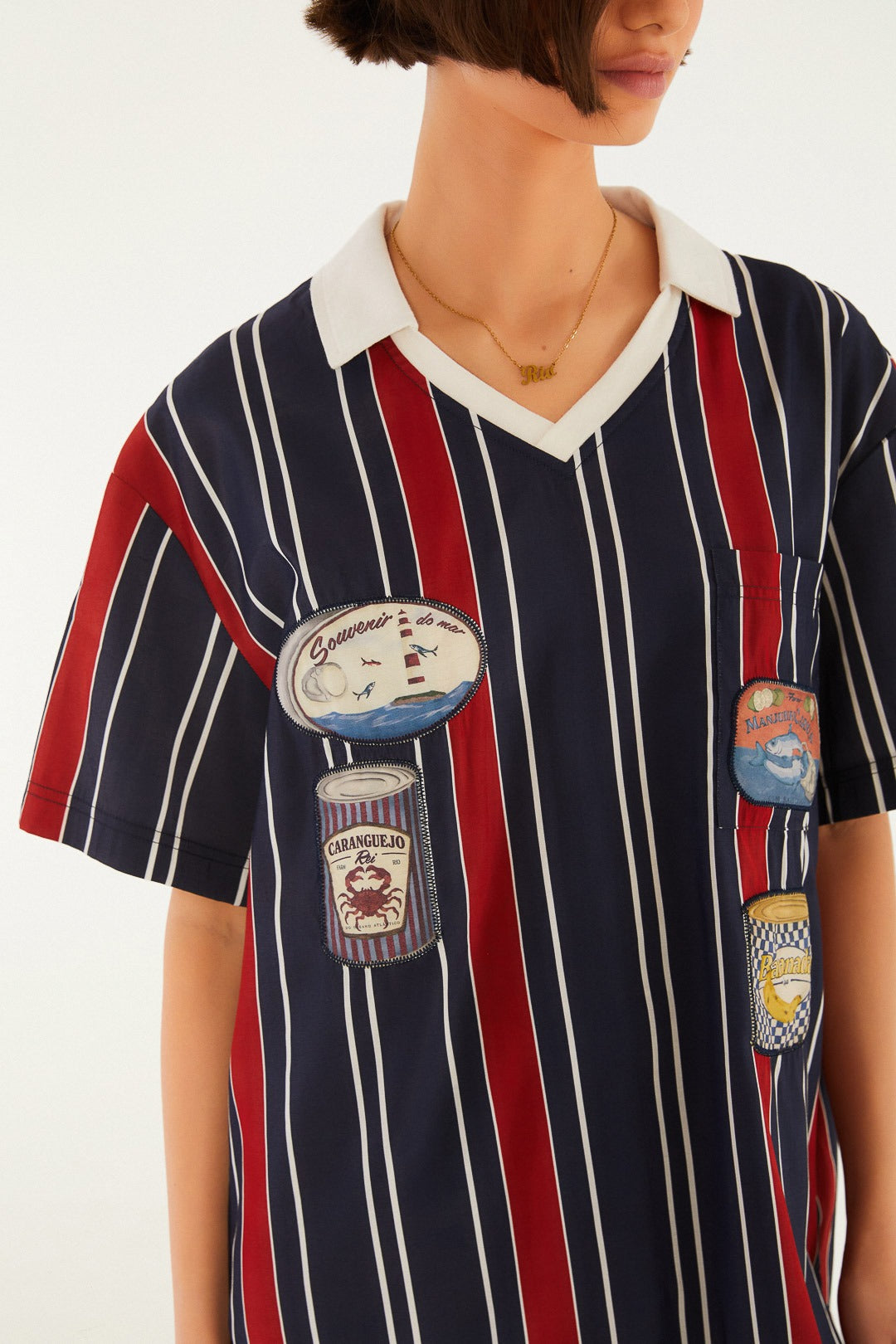 Blusa Feminina Farm ref. BLUSA LISTRA - VintedoisK