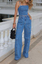 Calça Feminina ALCANCE ref. JEANS CARGO - VintedoisK