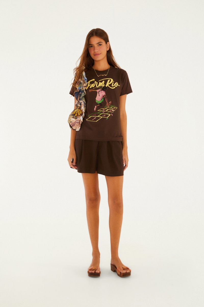 BLUSA T-SHIRT FIT PULO 369920 FARM RIO Imagem secundária do produto