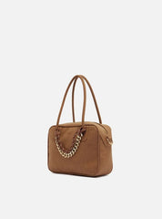 BOLSA TIRACOLO MARROM NOBUCK PEQUENA CORDÃO A 50011 0967 0002 AREZZO