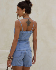 BLUSA TOP CORSET IVORY CLARO 9979 ALCANCE