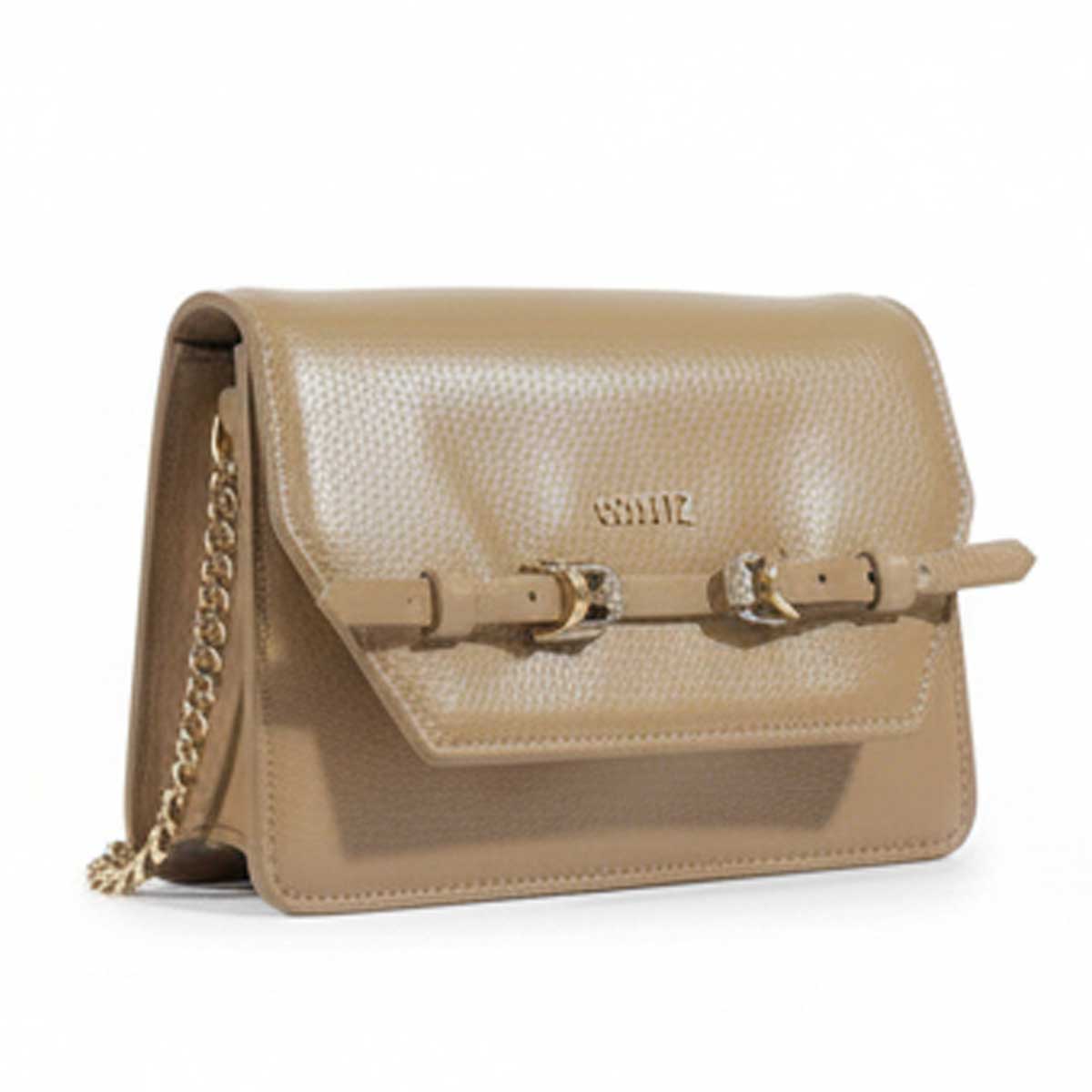 BOLSA TIRACOLO COURO DETALHE CINTO BEGE S 50021 0015 0003 SCHUTZ Imagem secundária do produto