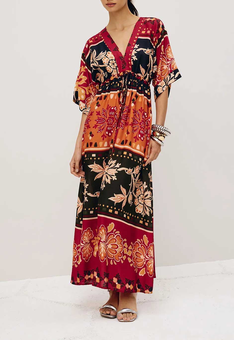 VESTIDO MIDI TUNEL MANGA 104836 CACAY
