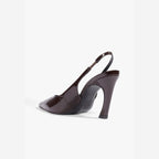 SCARPIN SLINGBACK LEXI COURO MARROM S 22119 0009 0004 SCHUTZ