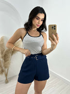 Blusa regata Skenn Basic 364159 feminina costas com decote simples