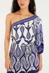 VESTIDO CURTO PEIXE CORRENTEZA 351001 FARM RIO