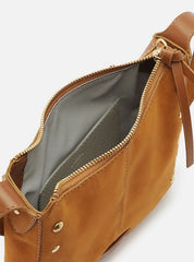 BOLSA TIRACOLO MARROM CLARA ACAMURÇADA FRANJAS A 50011 0962 0002 AREZZO