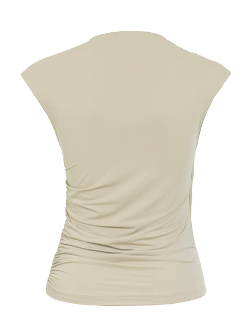 Blusa Begonia franzido Skenn costas detalhando efeito franzido