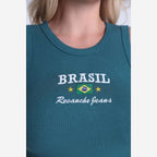BLUSA REGATA BASICA CANELADA BRASIL BLFEM00195 REVANCHE