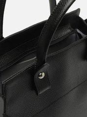 BOLSA TOTE PRETA GRANDE DETALHE CAMURÇA A 50023 0786 0001 AREZZO