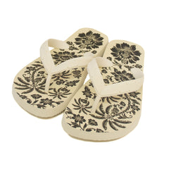 CHINELO DE DEDO BRANCO E PRETO FLORES J 10088 0010 0001 FARM SHOES