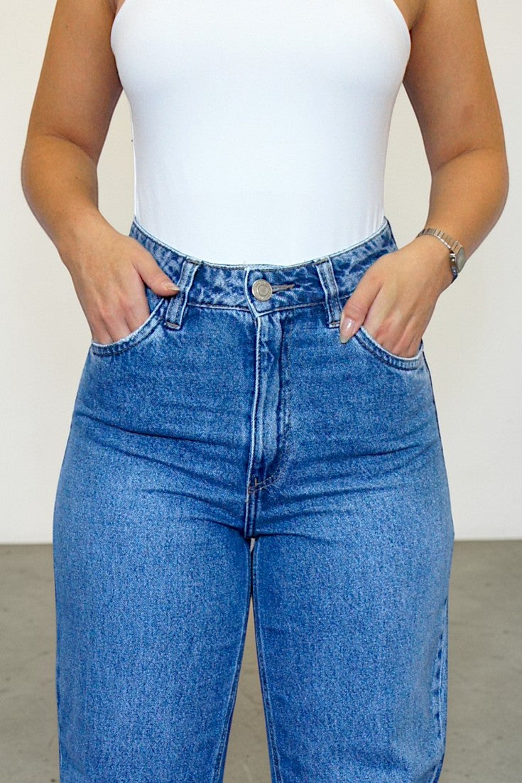 CALÇA JEANS MOM PREGAS CAFEM00434 REVANCHE Imagem secundária do produto