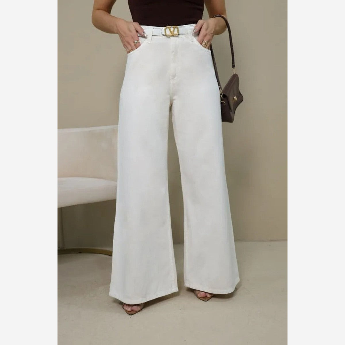 CALÇA WIDE LEG PANTALONA SARJA 201284CA REVANCHE Imagem secundária do produto