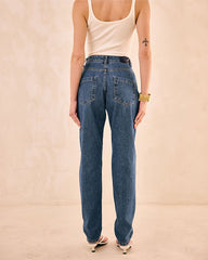 CALÇA JEANS MOM BASIC 173200236 ALCANCE