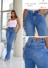 CALÇA JEANS FLARE BARRA NORMAL FEM0052 REVANCHE