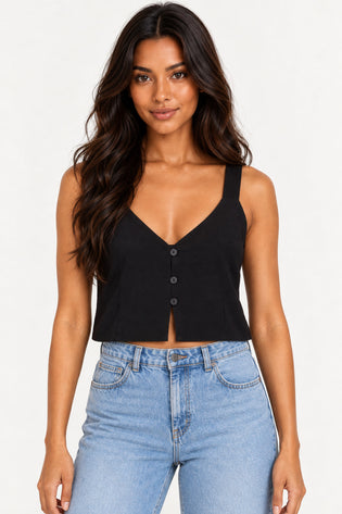 Preto | Blusa Colete Alfaiataria Supreme Cut Revanche — frente