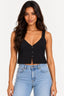 Preto | Blusa Colete Alfaiataria Supreme Cut Revanche — frente
