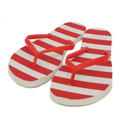 CHINELO DE DEDO VERMELHO E BRANCO LISTRAS Z 19026 0096 0007 BRIZZA