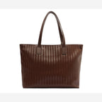 BOLSA SHOPPING GRANDE LININEAR MARROM COFFEE C 50002 0220 0009 ANACAPRI