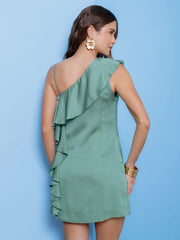 VESTIDO BABADOS ALFAIATARIA 403611 SKENN