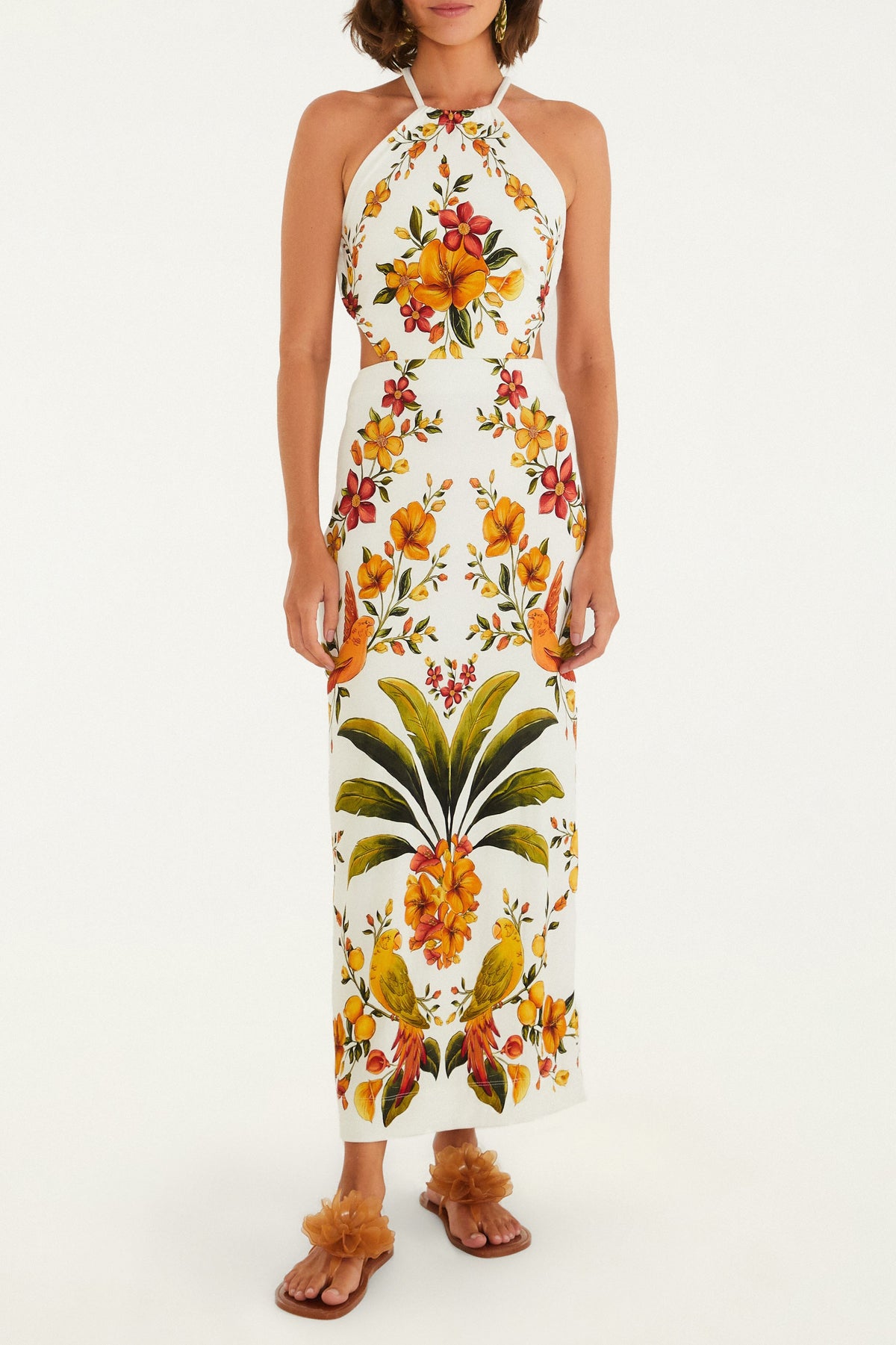 VESTIDO MIDI BOSQUE CHIC 347544 FARM RIO