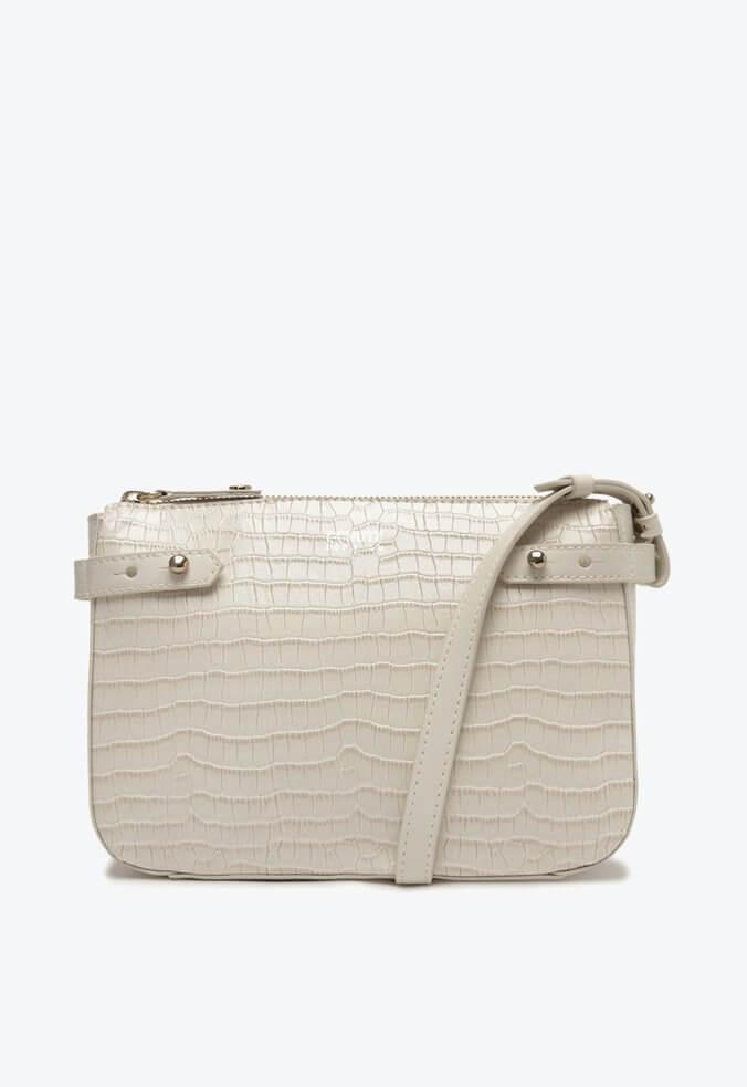 BOLSA TIRACOLO MILLA CROCO BRANCA S 50010 0165 0010 SCHUTZ - Vintedoisk