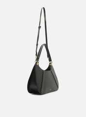 BOLSA SHOULDER PRETA GRANDE METAIS ZÍPER A 57100 2606 0001 AREZZO