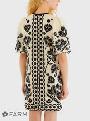VESTIDO T-SHIRT MG FOFA FLORAL 341747 FARM RIO