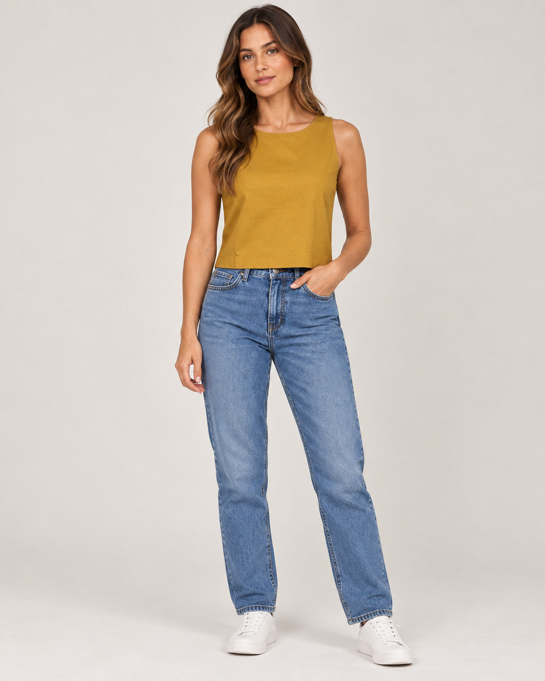 BLUSA CROPPED LISO 107852 CACAY Imagem principal do produto