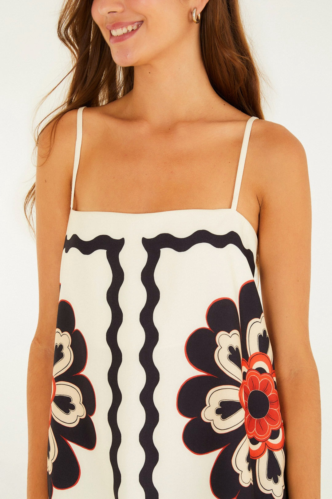 BLUSA REGATA FLORE SEDA 357771 FARM RIO Imagem secundária do produto