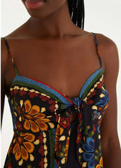 VESTIDO CURTO LENÇO LATINA 343123 FARM RIO