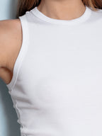 Blusa rib detalhes Skenn vista costas