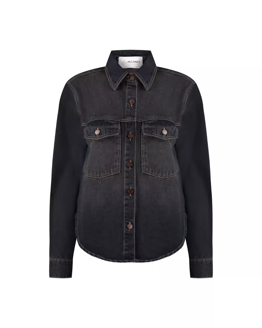 CAMISA JEANS ESCURA SIERRA 104653 ALCANCE Imagem secundária do produto