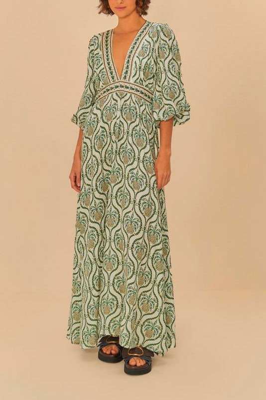 Vestido Feminina FARM RIO ref. VESTIDO LONGO - VintedoisK Imagem principal do produto