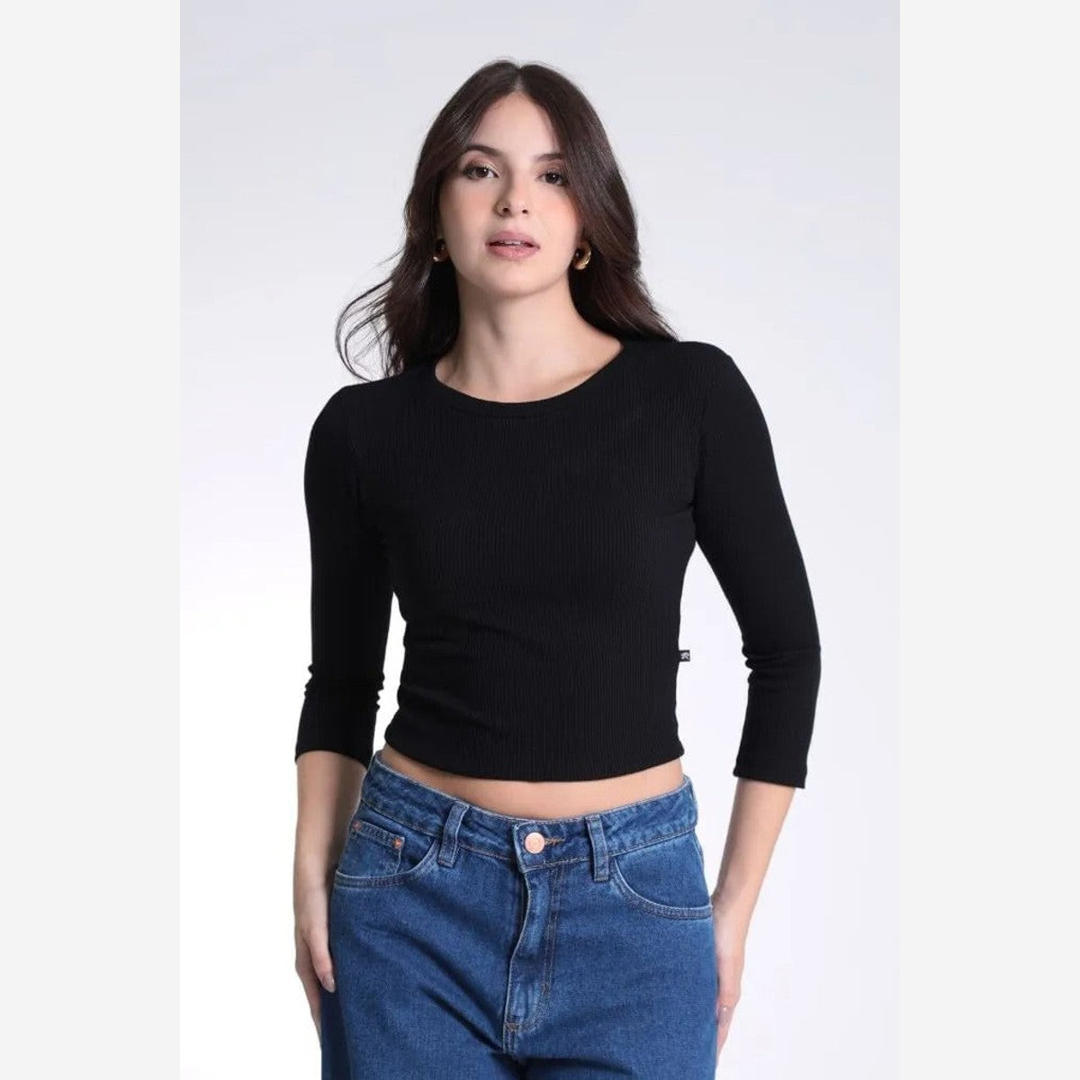 BLUSA CANELADA MANGA 3/4 BLFEM00232 REVANCHE