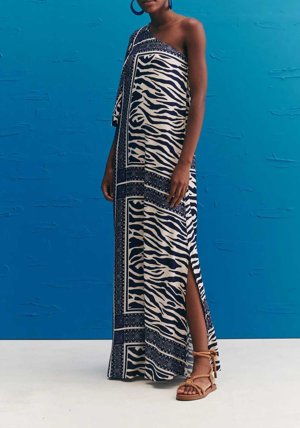 VESTIDO LONGO OMBRO KIMONO 102855 CACAY