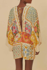VESTIDO CURTO MG LENÇO AMALFI 338005 FARM RIO