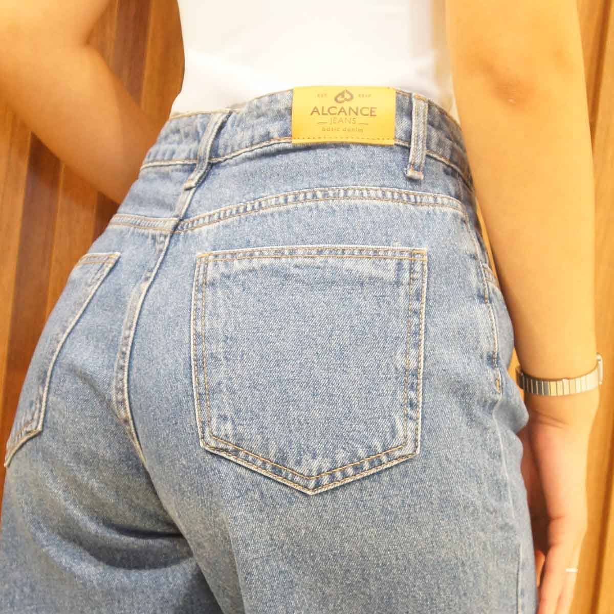 Bermuda jeans Jorts 7614 Alcance detalhe tecido, feminino denim