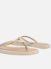 CHINELO DE DEDO OFFWHITE SQUARE PALMILHA MARROM Z 19027 0001 0009 BRIZZA - Vintedoisk