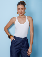 Blusa regata Skenn Canelada Rib 404134 feminina costas canelado