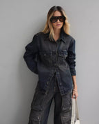 Camisa Feminino Alcance ref. CAMISA JEANS - VintedoisK