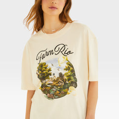 BLUSA T-SHIRT AMPLA PORTAL PAISAGEM 358761 FARM RIO
